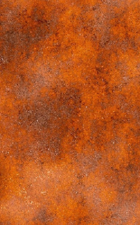 Plaat Cortenstaal verkleurd en geoxideerd